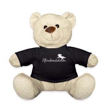 Pferdemädchen Pferd Design - Teddy - Schwarz - Vorne