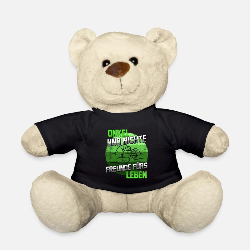 Onkel Geschenk Spruch Onkel und Nichte Freunde - Teddy - Schwarz