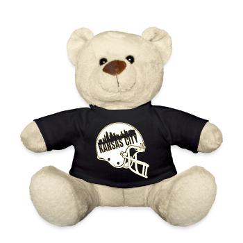 Kansas City Football Touchdown KC rétro - Nounours - noir - Devant