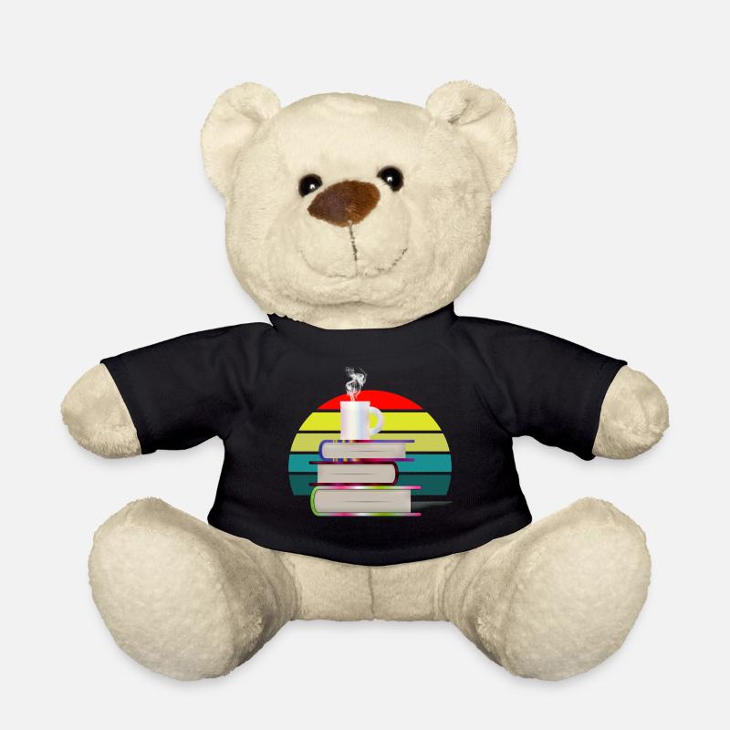 Bücher im Sonnenuntergang - Teddy - Schwarz