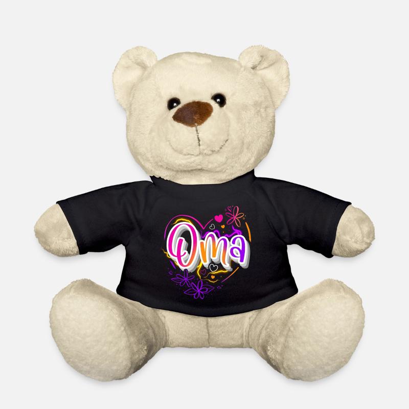 Oma - Teddy - Schwarz