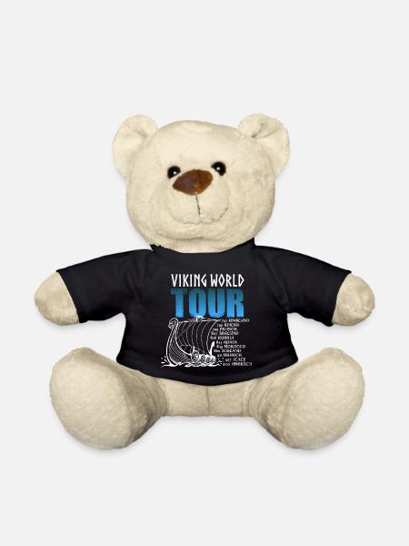 Viking World Tour Geschenk für einen echten - Teddy - Schwarz