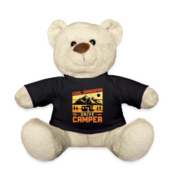 Cool Grandpas Drive Motorhome Motorhome Gift - Teddy Bear - black - Front