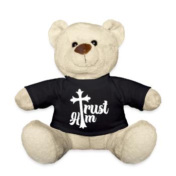 Christian Trust Him - Teddy Bear - black - Front