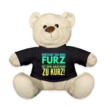 Riechst du den Furz ist der Abstand zu kurz brudi - Teddy - Schwarz - Vorne