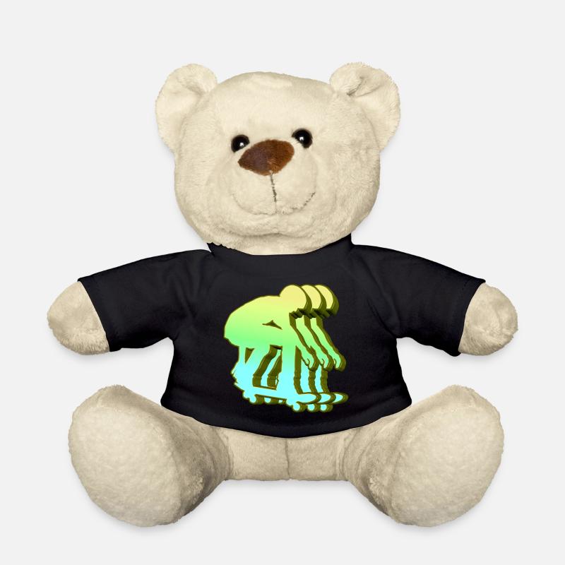 Skateboarder 3D - Teddy - Schwarz
