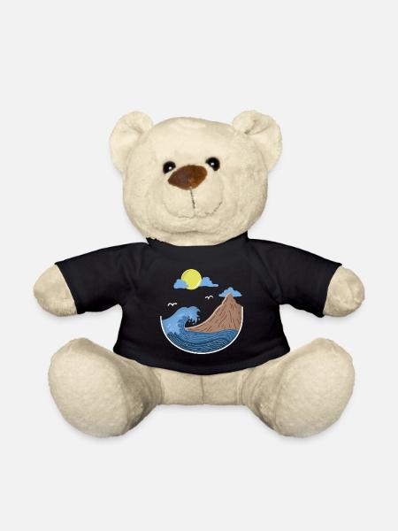 WAVE ADVENTURE HERO MOUNTAINEER HIKER GIFT - Teddy Bear - black