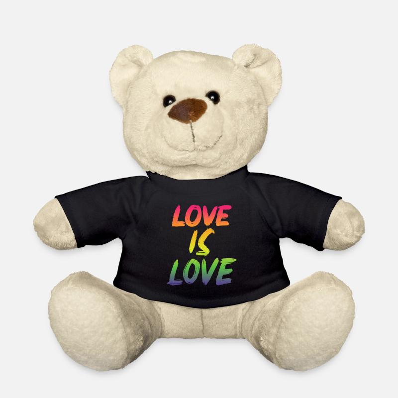 Love is Love Rainbow edition - Regenbogen LGBTQ+ - Teddy Bear - black