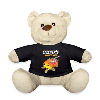 Calcifers Bacon and Egg Cook Food Lover - Teddy Bear - black - Front