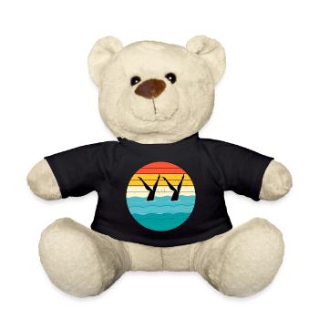 Synchro Swim Swimmer Synchronized Swimming Vintage - Teddy Bear - black - Front