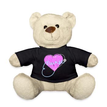 Nurse Life Nursing Clinical - Teddy Bear - black - Front