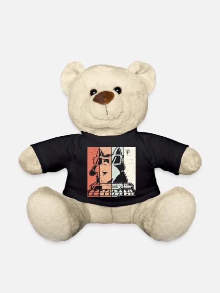 Cat On A Synthesizer Vintage Analog Techno - Teddy - Schwarz