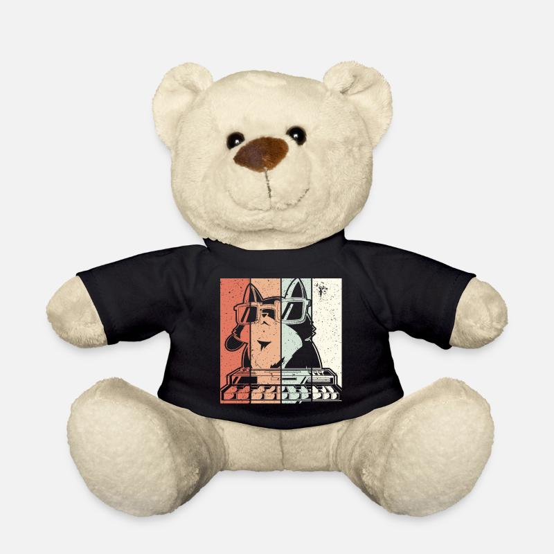 Cat On A Synthesizer Vintage Analog Techno - Teddy - Schwarz