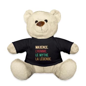 MAXENCE L'HOMME LE MYTHE LA LÉGENDE - Nounours - noir - Devant