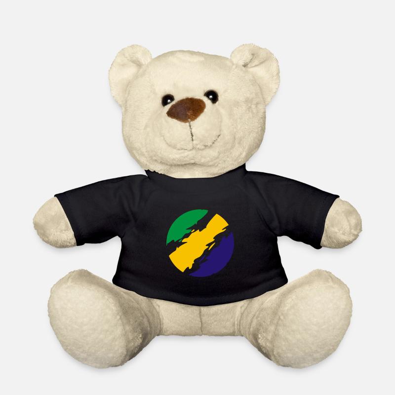Brasilien Farben Flagge Fahne - Teddy - Schwarz
