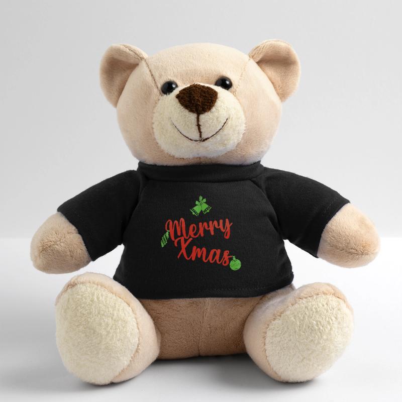 Merry Xmas vert et rouge pull de noel Nounours