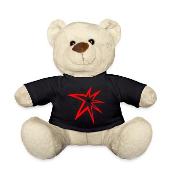Sterne, Feuerwerk, Sternschnuppe - Teddy - Schwarz - Vorne