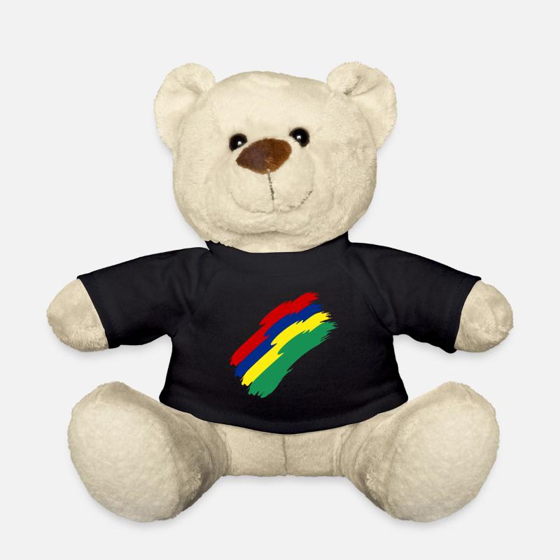 Couleurs du drapeau de l’île Maurice - Nounours - noir