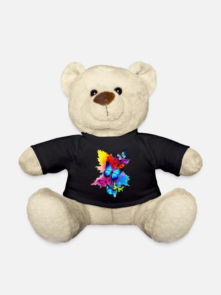 Schmetterling Splash Bunt - Teddy - Schwarz