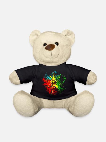 Farbspritzer - Teddy - Schwarz