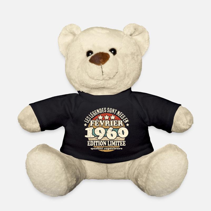 Les légendes sont nées en février 1960 - Nounours - noir