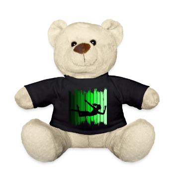 Pole Sport Dance Dancer Competition Acrobatics - Teddy Bear - black - Front