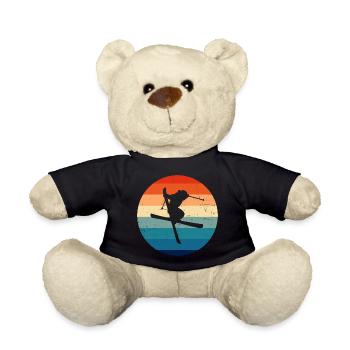 Slopestyle Freestyle Ski Women's Ski Freestyle - Teddy Bear - black - Front