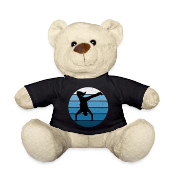 Bgirl Men Bboy Hiphop Hip Hop Break Dance - Nounours - noir - Devant