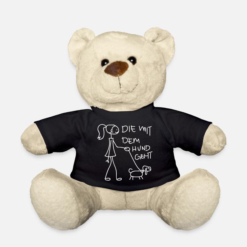 Die mit dem Hund geht - Teddy - Schwarz