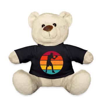Boxe Boxe Femmes Boxe Hommes Boxeur - Nounours - noir - Devant