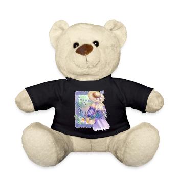 Pastellblumen GuteVibes - Teddy - Schwarz - Vorne