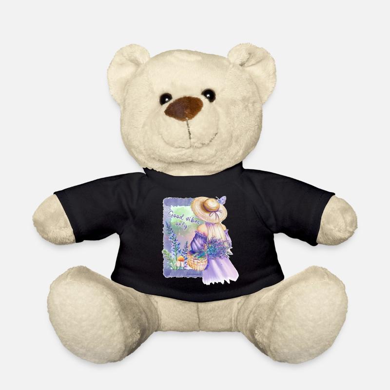 Pastellblumen GuteVibes - Teddy - Schwarz