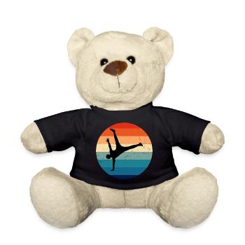 Breakdance Homme Bboy Hip Hop Break Dance - Nounours - noir - Devant