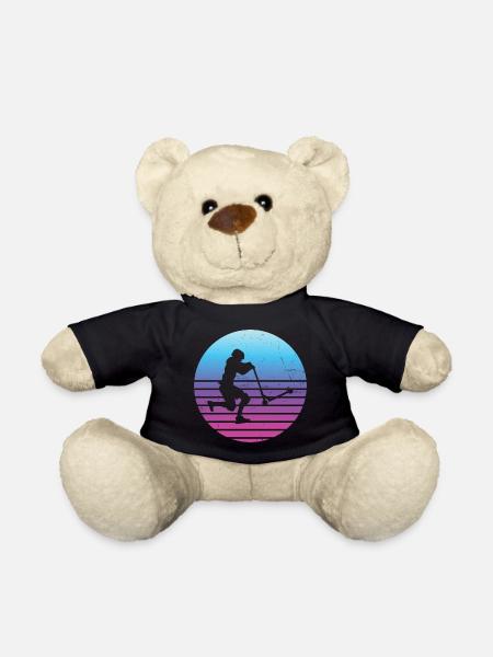 Scooter Stunt Stunt Roller Stuntscooter Scooter - Teddy Bear - black