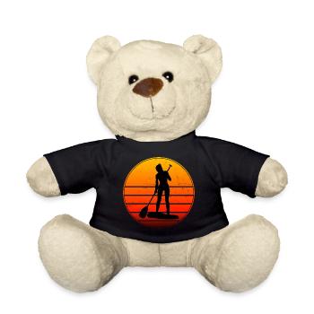 Standup Paddle Femmes Standup Paddle Hommes - Nounours - noir - Devant