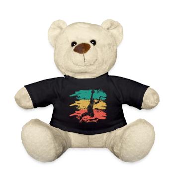retro basketball - Teddy Bear - black - Front