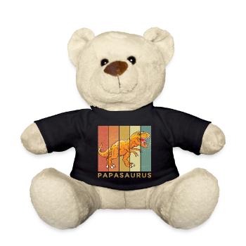 papasaurus - Teddy - Schwarz - Vorne