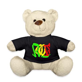 Rasta Farbblock Muster - Teddy - Schwarz - Vorne