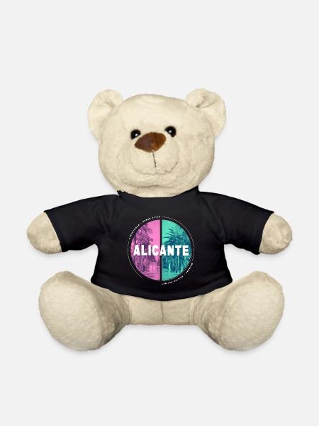 Alicante Spanien Stadt Skyline Heimat Liebe - Teddy - Schwarz