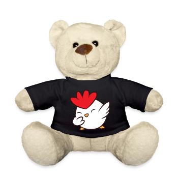 Huhn - Dab, dabbing, dabben, tanzen - Teddy - Schwarz - Vorne