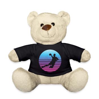 Handball players Handball Handball players Handball games - Teddy Bear - black - Front