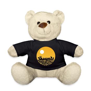 Dragon Boat Racing Crew Paddlers Water Sport - Teddy Bear - black - Front
