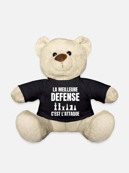 échec, échec et mat, joueur d'échecs - Nounours - noir
