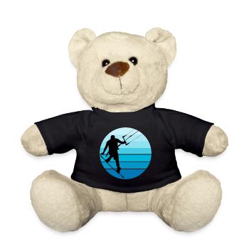 Kitesurfen Kiteboarding Kiteboarder Kitesurf - Teddy - Schwarz - Vorne