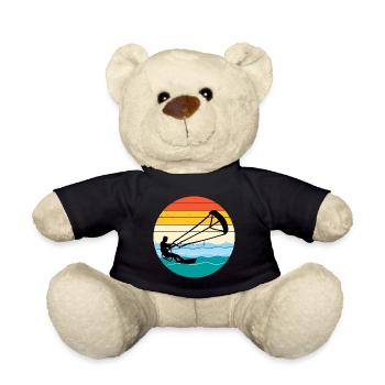 Kitesurf Kitesurf Kitesurf Vintage Rétro - Nounours - noir - Devant