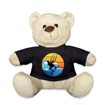 Kitesurf Kitesurf Kitesurf Vintage Rétro - Nounours - noir - Devant
