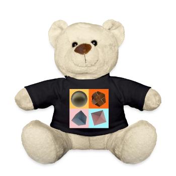 Muster in Trendfarben Winter 2022 - Teddy - Schwarz - Vorne
