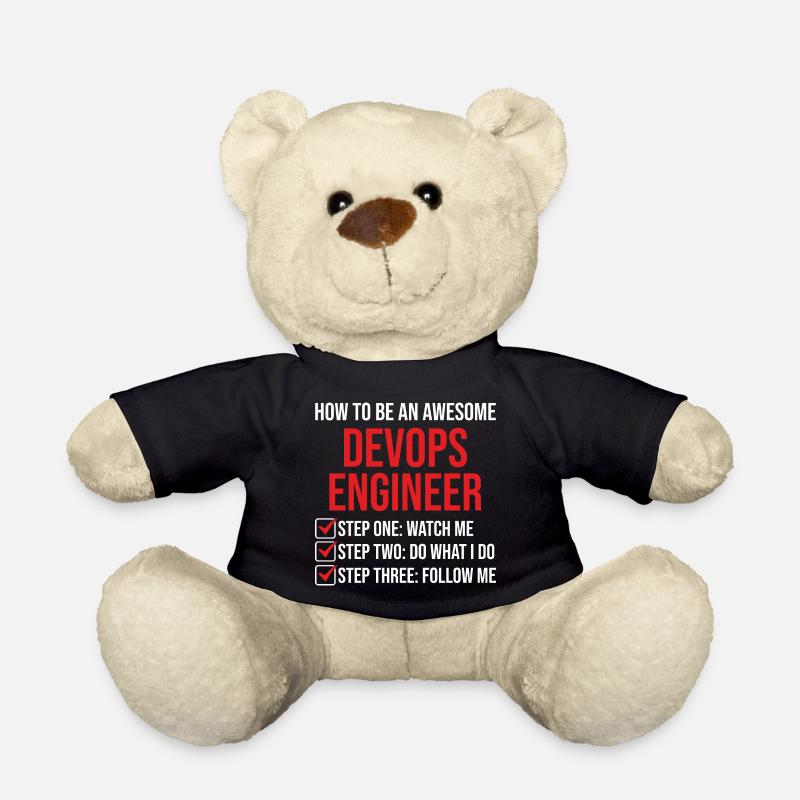 T-shirt de citation de motivation de l’ingénieur DevOps - Nounours - noir