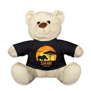 Safari Travel Guide - Teddy Bear - black - Front