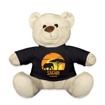 Safari Travel Guide - Teddy Bear - black - Front